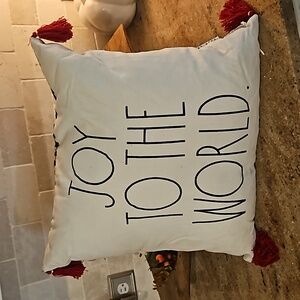 Rae Dunn Joy To The World Pillow